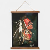 Native "Kaw" original art  Hangend Wandkleed (Voorkant)