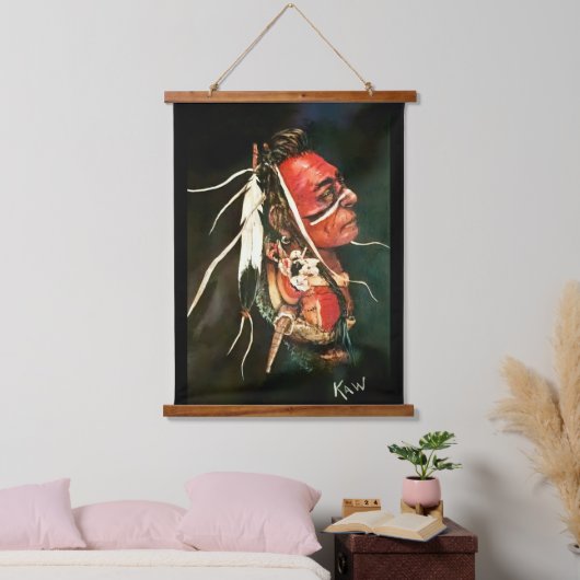 Native "Kaw" original art  Hangend Wandkleed (Slaapkamer)