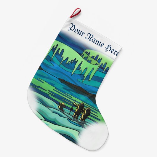 Native Kerstmis Stockings Personalized Stockings Grote Kerstsok (Voorkant (Hangend))