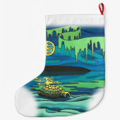 Native Kerstmis Stockings Personalized Stockings Grote Kerstsok (Achterkant)