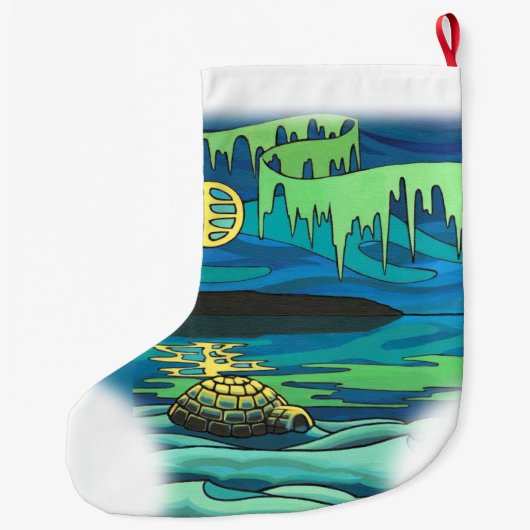 Native Kerstmis Stockings Personalized Stockings Grote Kerstsok (Achterkant)