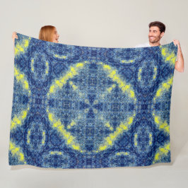 Native Lakota Sioux Tribal Eagle Medicine Mandala Fleece Deken