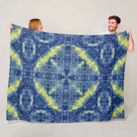 Native Lakota Sioux Tribal Eagle Medicine Mandala Fleece Deken (In situ)