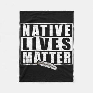 Native leeft inheemse Amerikaanse dag vistuig Fleece Deken