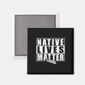 Native leeft inheemse Amerikaanse dag vistuig Magneet (Voorkant / Achterkant)
