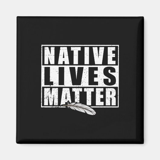 Native leeft inheemse Amerikaanse dag vistuig Magneet (Voorkant)