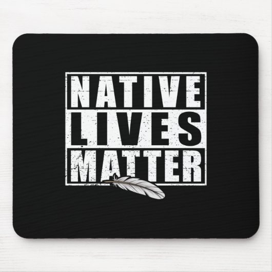 Native leeft inheemse Amerikaanse dag vistuig Muismat (Voorkant)
