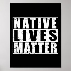 Native leeft inheemse Amerikaanse dag vistuig Poster