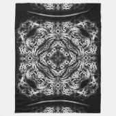 Native Lightning Dragon Tribal Mandala Quilt Fleece Deken (Voorkant)