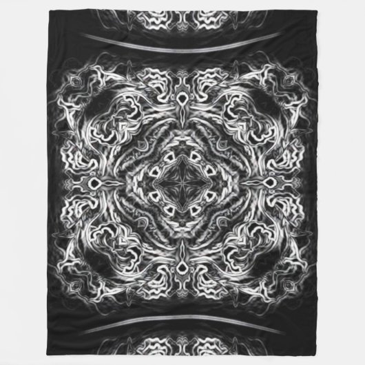 Native Lightning Dragon Tribal Mandala Quilt Fleece Deken (Voorkant)