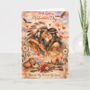 Native Love Valentijnsdagkaart Kaart