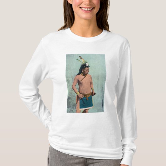 Native Man Named Lone Elk T-shirt (Voorkant)
