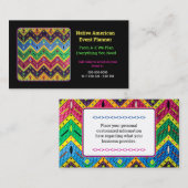 Native Mexicaanse Colorful Abstract Design Visitekaartje (Voorkant / Achterkant)