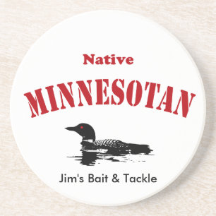 Native Minnesotan - Aangepast bericht Zandsteen Onderzetter