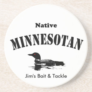 Native Minnesotan - Aangepast bericht Zandsteen Onderzetter