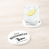 Native Minnesotan - Aangepast bericht Zandsteen Onderzetter (Zijkant)