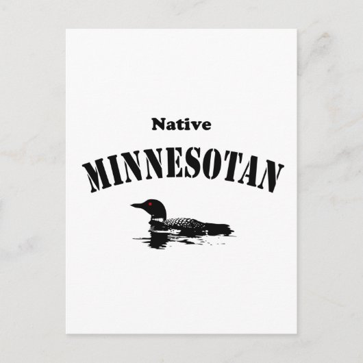Native Minnesotan Briefkaart (Voorkant)