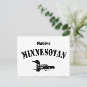 Native Minnesotan Briefkaart (Staand voorkant)