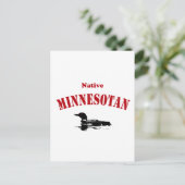 Native Minnesotan Briefkaart (Staand voorkant)