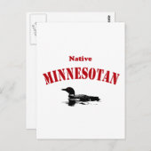 Native Minnesotan Briefkaart (Voorkant / Achterkant)