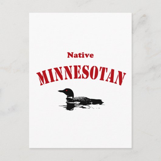 Native Minnesotan Briefkaart (Voorkant)