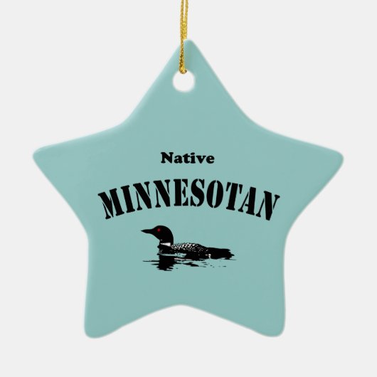 Native Minnesotan-Ornament Keramisch Ornament (Voorkant)