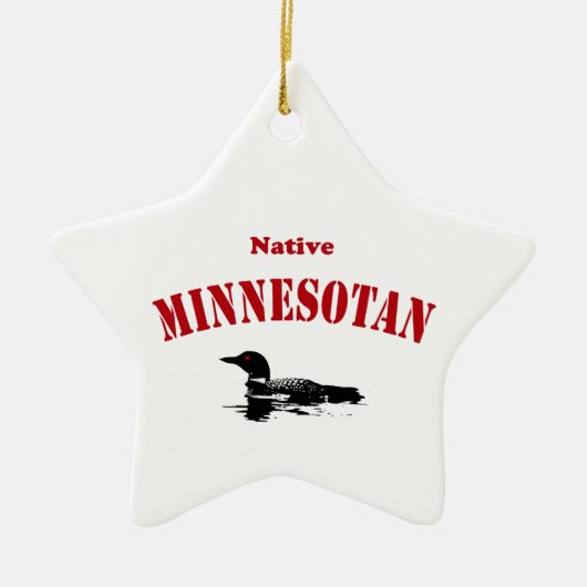 Native Minnesotan-Ornament Keramisch Ornament (Voorkant)