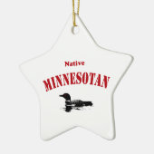 Native Minnesotan-Ornament Keramisch Ornament (Links)