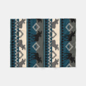 Native Moose Fleece Deken (Voorkant (Horizontaal))