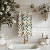 Native Motif Towel Elegant Tribal Bath Accent Bad Handdoek