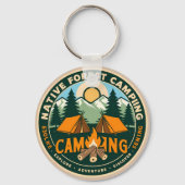Native Mountain Camping Sleutelhanger (Voorkant)