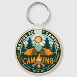 Native Mountain Camping Sleutelhanger