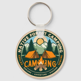 Native Mountain Camping Sleutelhanger
