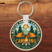Native Mountain Camping Sleutelhanger (Voorkant)