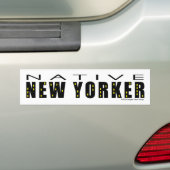 Native New Yorker Bumpersticker (Op auto)