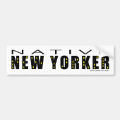 Native New Yorker Bumpersticker (Voorkant)