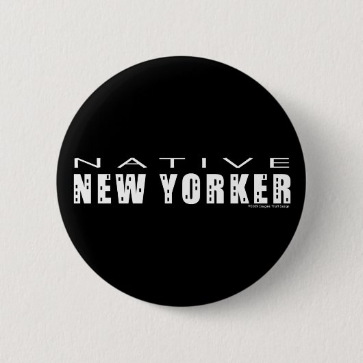 Native New Yorker_Button Ronde Button 5,7 Cm (Voorkant)