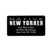 Native New Yorker Dark Address Label (Voorkant)