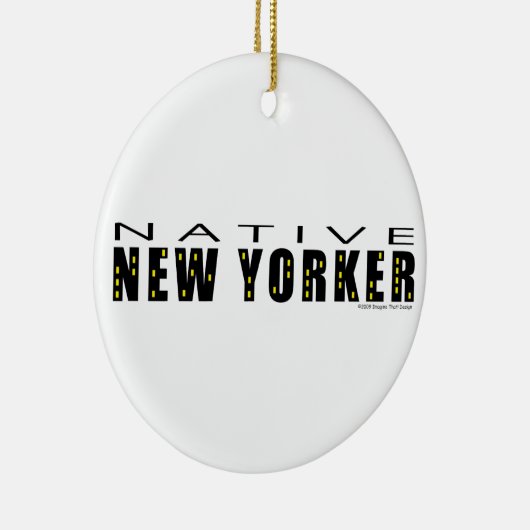 Native New Yorker Keramisch Ornament (Rechts)
