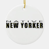 Native New Yorker Keramisch Ornament (Voorkant)