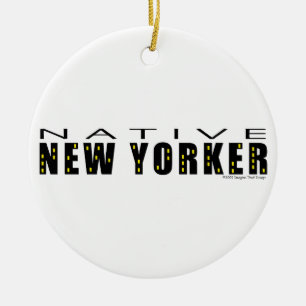 Native New Yorker Keramisch Ornament