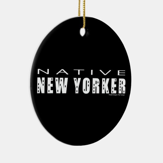 Native New Yorker Keramisch Ornament (Rechts)