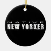 Native New Yorker Keramisch Ornament (Voorkant)