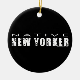 Native New Yorker Keramisch Ornament