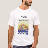 Native New Yorker Manhattan Skyline T-shirt (Voorkant)