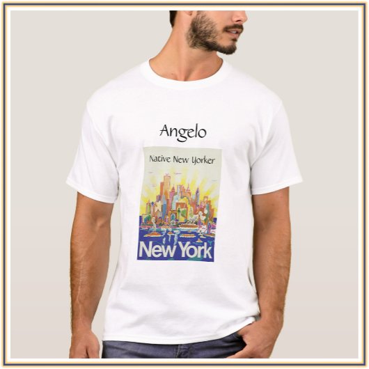 Native New Yorker Manhattan Skyline T-shirt