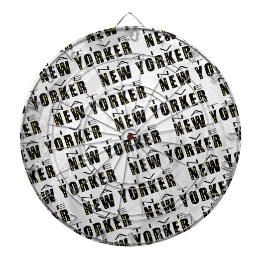 Native New Yorker Patroon Dartbord (Voorkant)