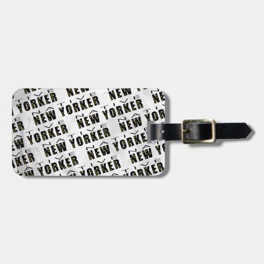 Native New Yorker Pattern Bagagelabel (Voorkant horizontaal)