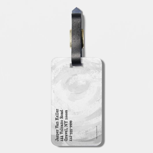 Native New Yorker Pattern Bagagelabel (Achterkant verticaal)