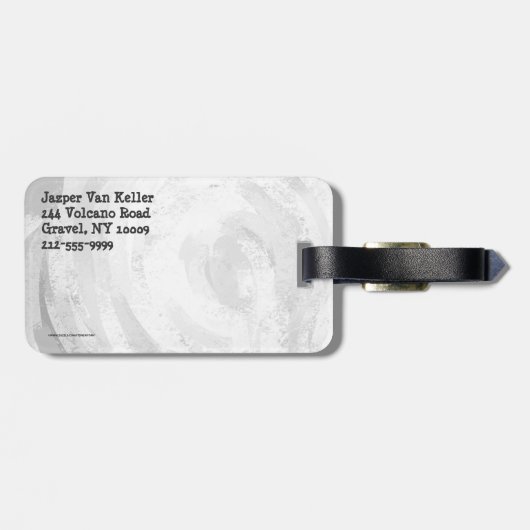 Native New Yorker Pattern Bagagelabel (Achterkant horizontaal)